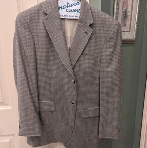 Classic Brown Plaid Men's Blazer